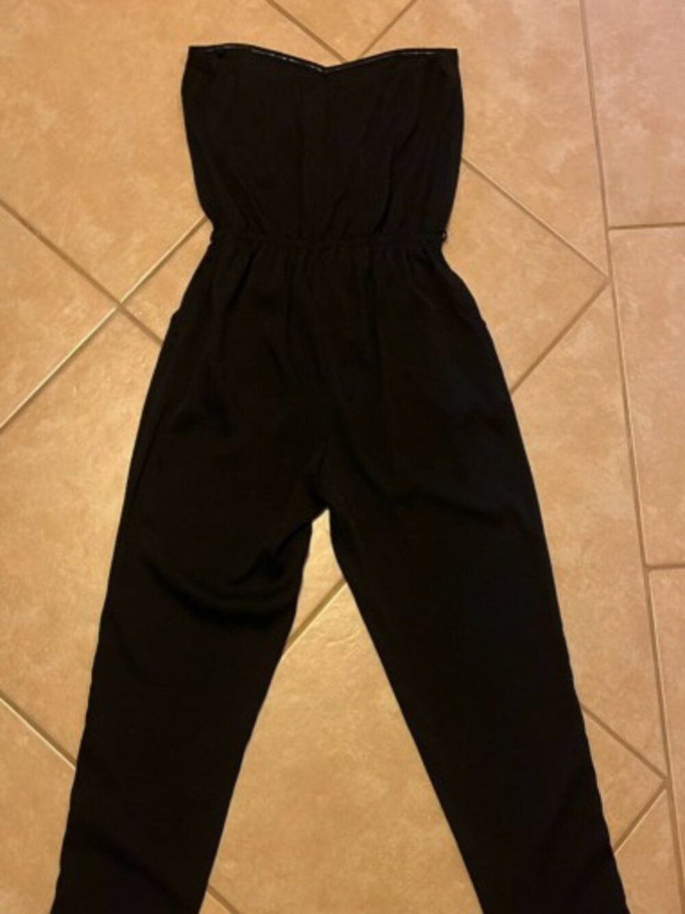2b Bebe Strapless Black Jumpsuit-Size S